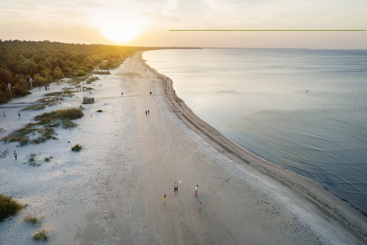 image showing jurmala beach in jurmala latvia