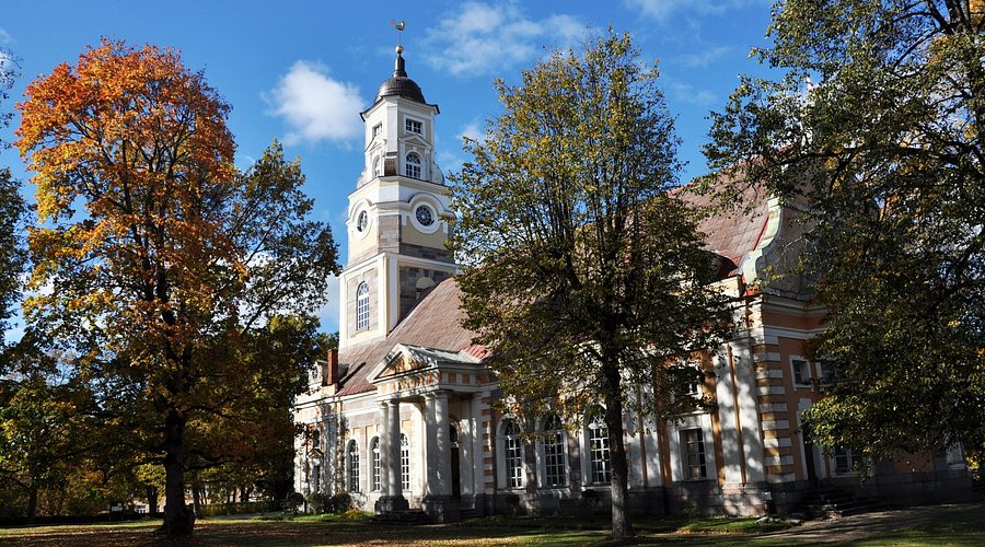 This is the Alūksne Evangelical Lutheran Church located in Alūksne, Latvia
