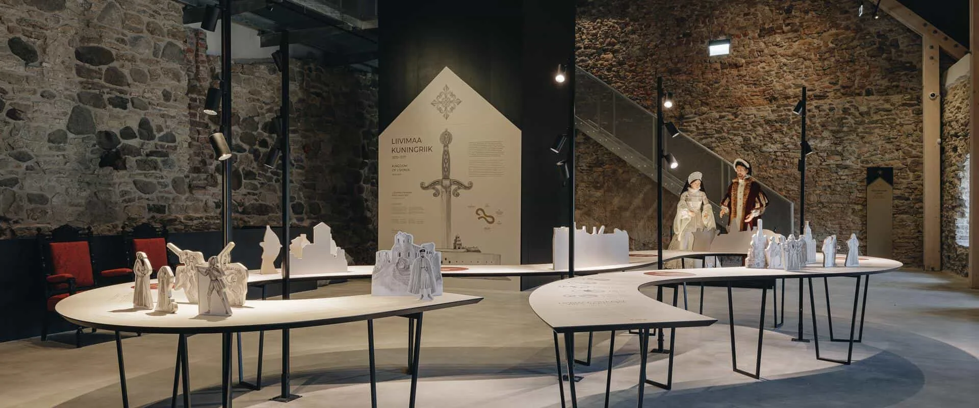 image shows an exhibition inside the Põltsamaa Museum