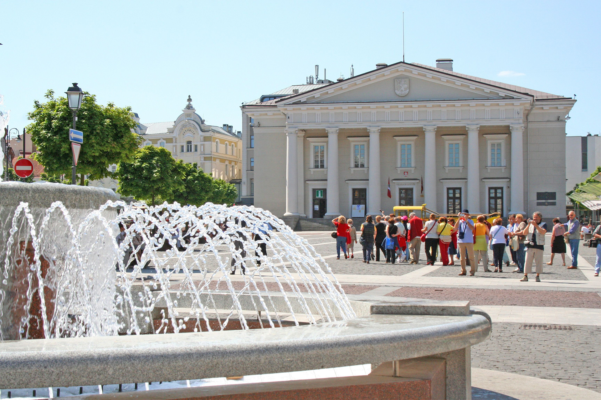Lithuania historic city square