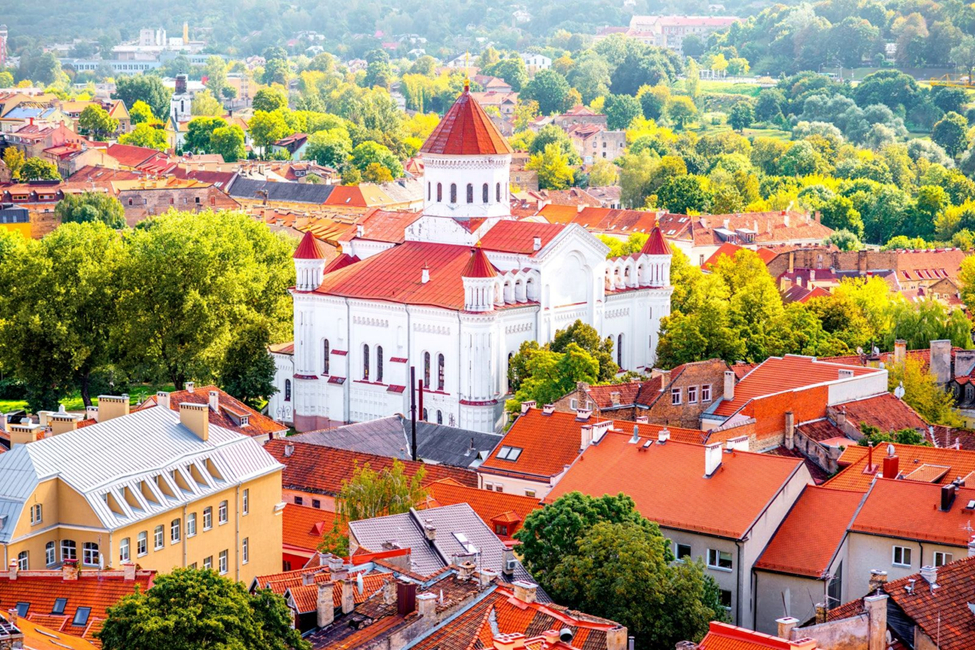 Historic Vilnius architecture view