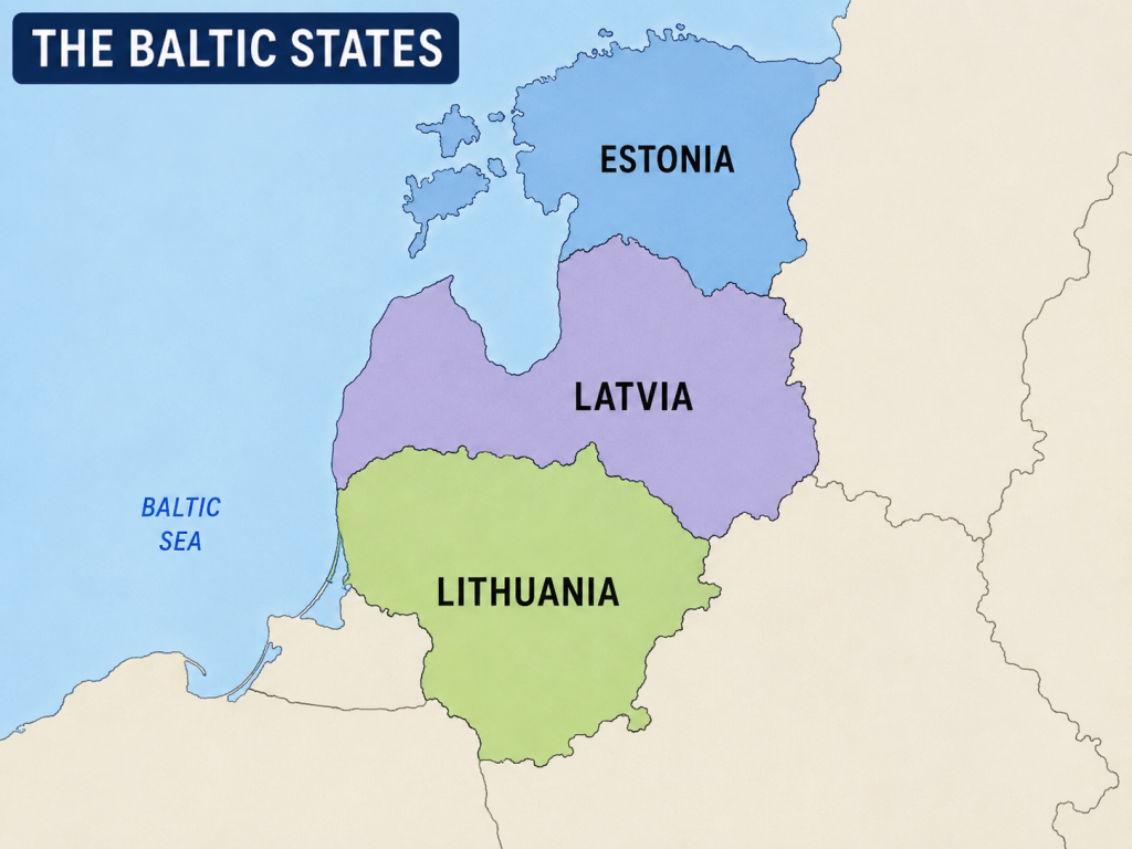Baltic States Map