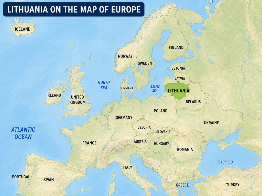 Lithuania Location Map
