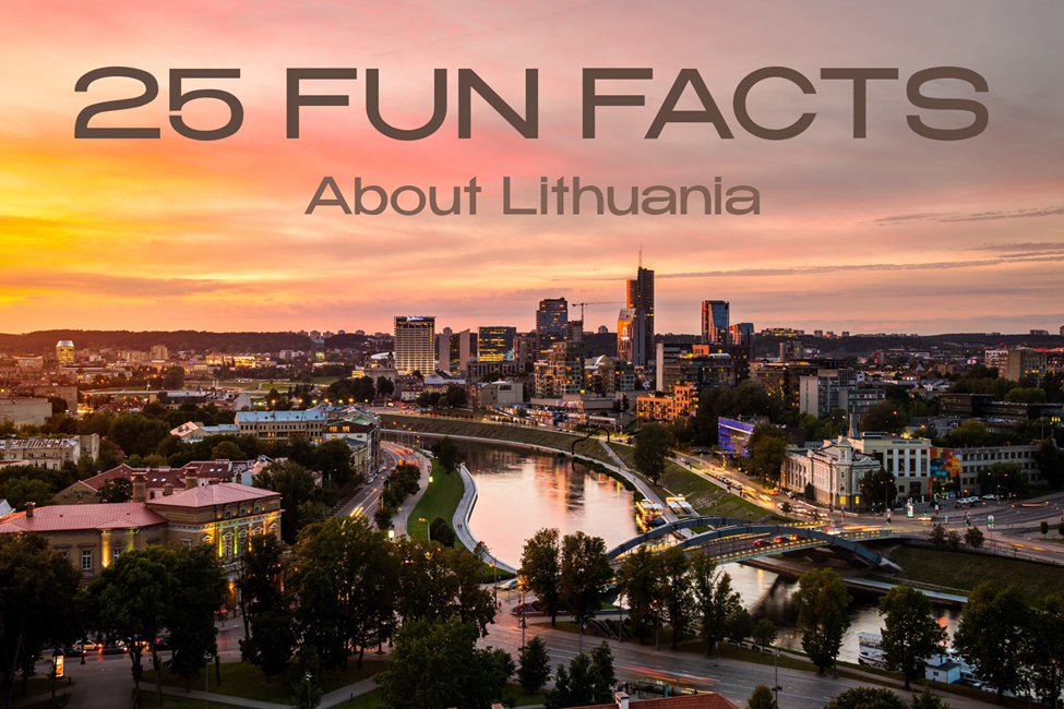 Vilnius skyline at sunset
