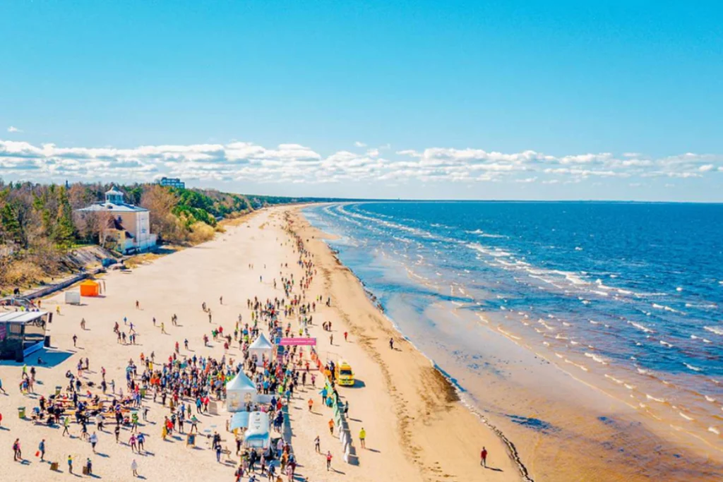 Lithuanian beach along the Baltic Sea coastline