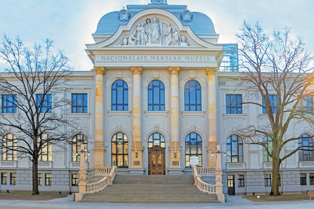 Latvian National Museum of Art building in Riga, Latvia.